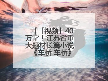 「视频」40万字！江苏省重大题材长篇小说《车桥 车桥》在淮安首发！