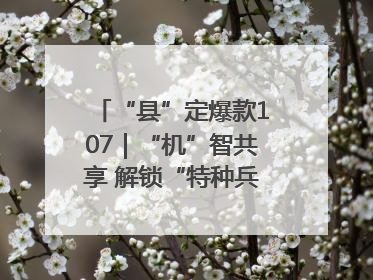 “县”定爆款107｜“机”智共享 解锁“特种兵团”的N种可能