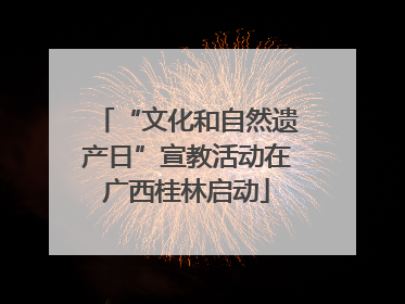 “文化和自然遗产日”宣教活动在广西桂林启动