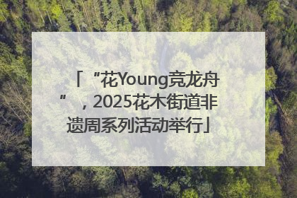 “花Young竞龙舟”，2025花木街道非遗周系列活动举行