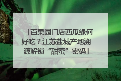 百果园门店西瓜缘何好吃？江苏盐城产地溯源解锁“甜蜜”密码