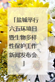 盐城举行六五环境日暨生物多样性保护工作新闻发布会