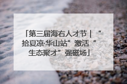 第三届海右人才节｜“拾夏凉·华山站”激活“生态聚才”强磁场