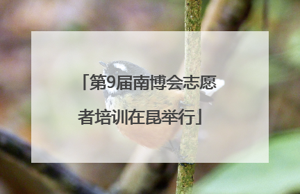 第9届南博会志愿者培训在昆举行