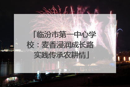 临汾市第一中心学校：麦香浸润成长路 实践传承农耕情