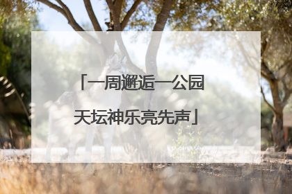一周邂逅一公园 天坛神乐亮先声