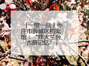一馆一品丨枣庄市薛城区档案馆：“烽火兰台·古薛记忆”