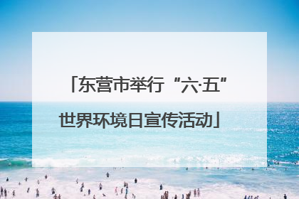 东营市举行“六·五”世界环境日宣传活动