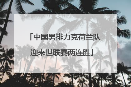 中国男排力克荷兰队 迎来世联赛两连胜