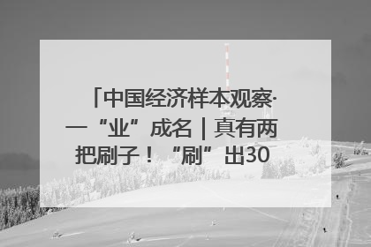 中国经济样本观察·一“业”成名｜真有两把刷子！“刷”出30亿级“颜值经济”