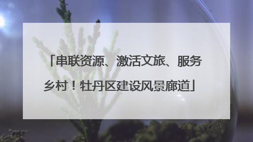 串联资源、激活文旅、服务乡村！牡丹区建设风景廊道