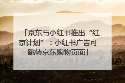 京东与小红书推出“红京计划”：小红书广告可跳转京东购物页面
