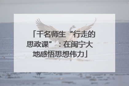 千名师生“行走的思政课”：在闽宁大地感悟思想伟力