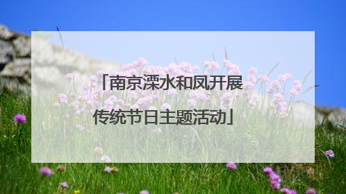 南京溧水和凤开展传统节日主题活动