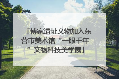 傅家遗址文物加入东营市美术馆“一眼千年”文物科技美学展