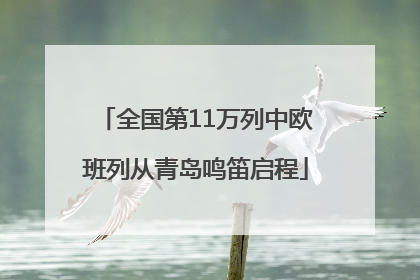 全国第11万列中欧班列从青岛鸣笛启程