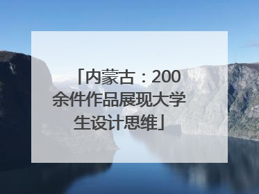 内蒙古：200余件作品展现大学生设计思维