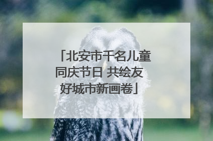 北安市千名儿童同庆节日 共绘友好城市新画卷