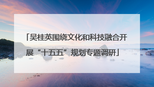 吴桂英围绕文化和科技融合开展“十五五”规划专题调研