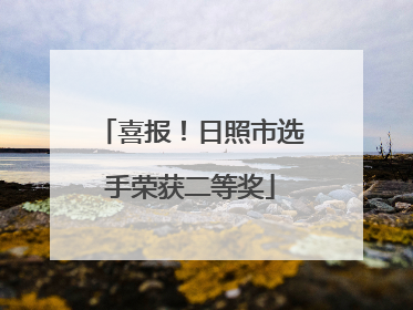 喜报！日照市选手荣获二等奖