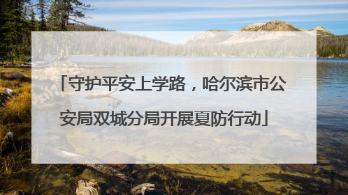 守护平安上学路，哈尔滨市公安局双城分局开展夏防行动