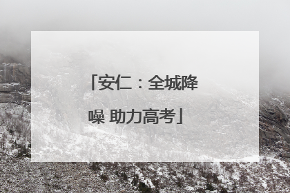安仁：全城降噪 助力高考