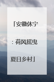 安徽休宁：荷风摇曳夏日乡村