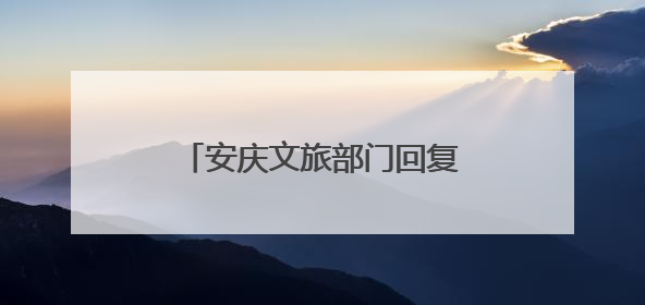 安庆文旅部门回复网民：推动打造“黄鹄号”长江游轮