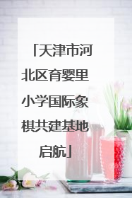 天津市河北区育婴里小学国际象棋共建基地启航