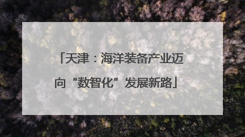 天津：海洋装备产业迈向“数智化”发展新路