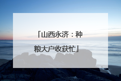 山西永济：种粮大户收获忙