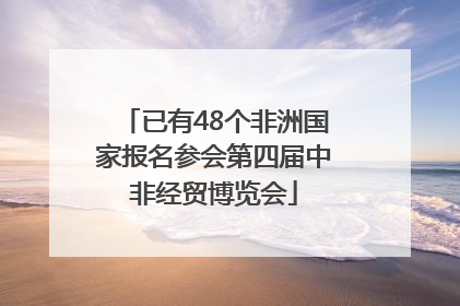 已有48个非洲国家报名参会第四届中非经贸博览会
