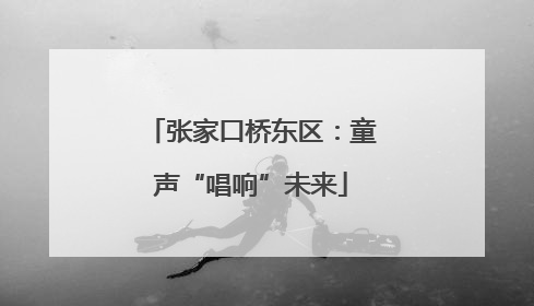 张家口桥东区：童声“唱响”未来