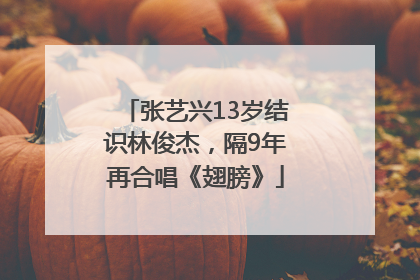 张艺兴13岁结识林俊杰，隔9年再合唱《翅膀》