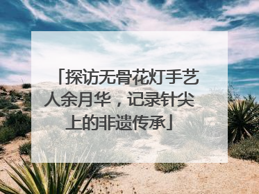 探访无骨花灯手艺人余月华，记录针尖上的非遗传承