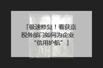 极速修复！看获嘉税务部门如何为企业“信用护航”