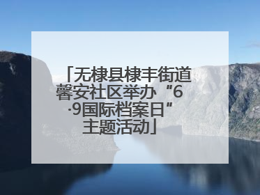 无棣县棣丰街道馨安社区举办“6·9国际档案日”主题活动