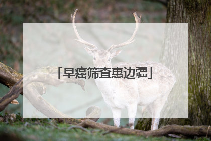 早癌筛查惠边疆