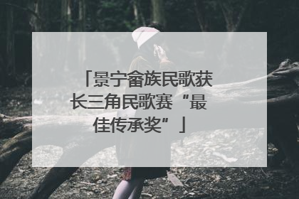 景宁畲族民歌获长三角民歌赛“最佳传承奖”