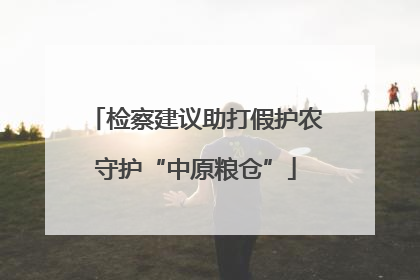 检察建议助打假护农守护“中原粮仓”