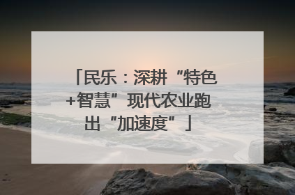 民乐：深耕“特色+智慧”现代农业跑出“加速度”