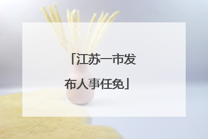 江苏一市发布人事任免