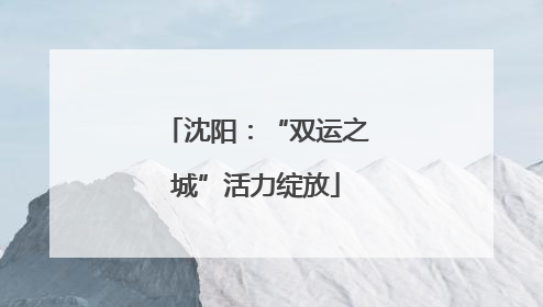 沈阳：“双运之城”活力绽放