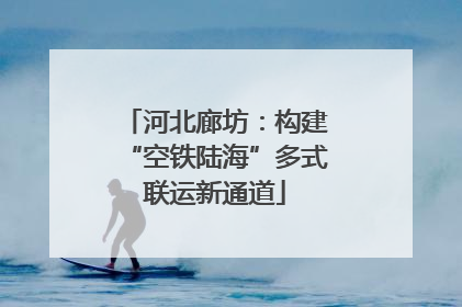 河北廊坊：构建“空铁陆海”多式联运新通道