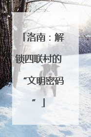 洛南：解锁四联村的“文明密码”
