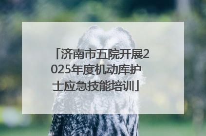 济南市五院开展2025年度机动库护士应急技能培训