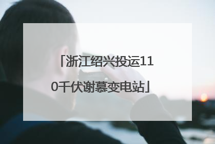 浙江绍兴投运110千伏谢慕变电站