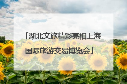 湖北文旅精彩亮相上海国际旅游交易博览会