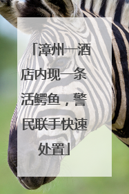 漳州一酒店内现一条活鳄鱼，警民联手快速处置