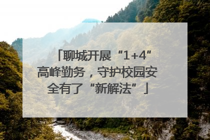 聊城开展“1+4”高峰勤务，守护校园安全有了“新解法”